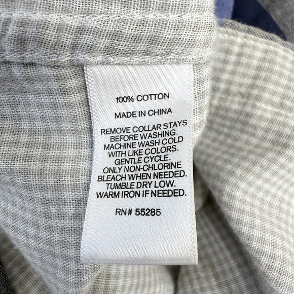 Express Flannel Shirt Mens‎ Medium Fitted Plaid Button Down Long Sleeve Casual - Picture 5 of 8